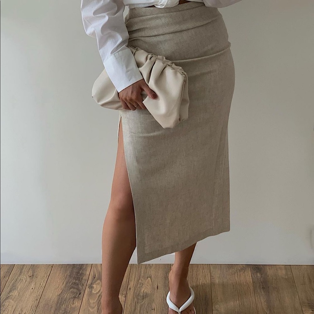 Zara summer favorite - Linen draped skirt